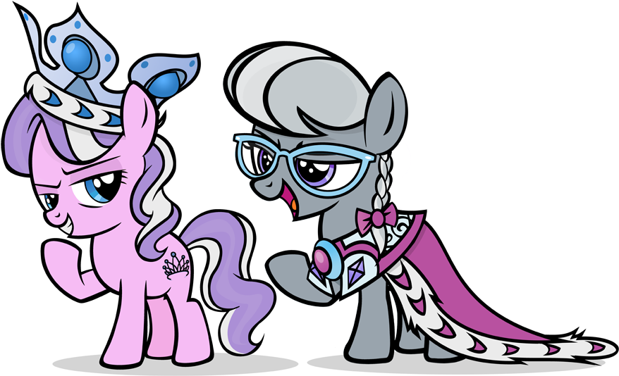 Diamond Tiara And Silver Spoon By Pixelkitties - Deviantart (900x550)