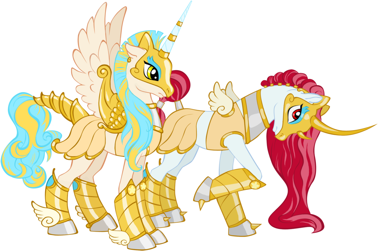 Chimajra, Curved Horn, Female, Mare, Oc, Oc Only, Pony, - Cartoon (1280x895)