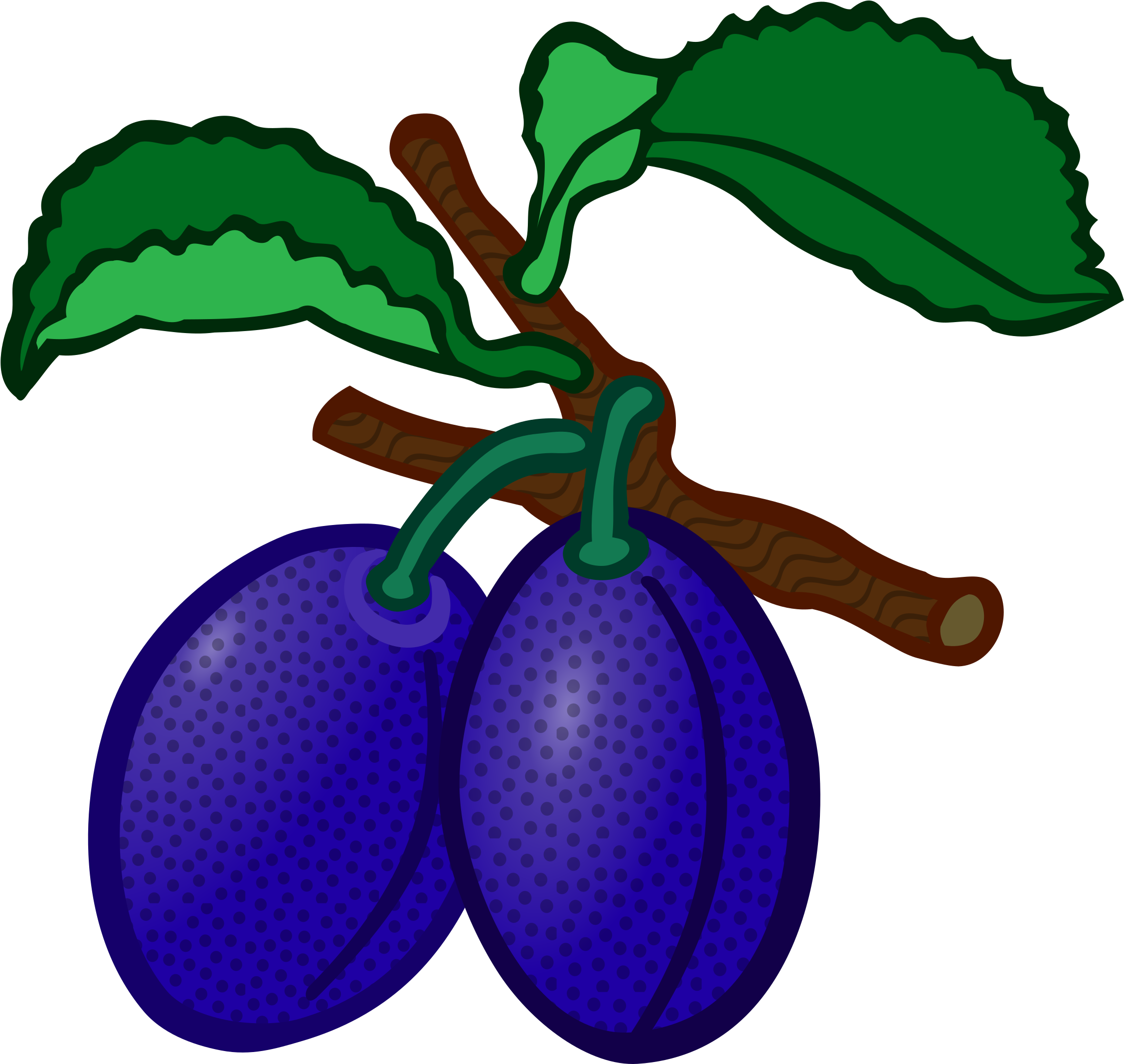 Plum Clipart Violet - Plum Clipart Png (2400x2323)