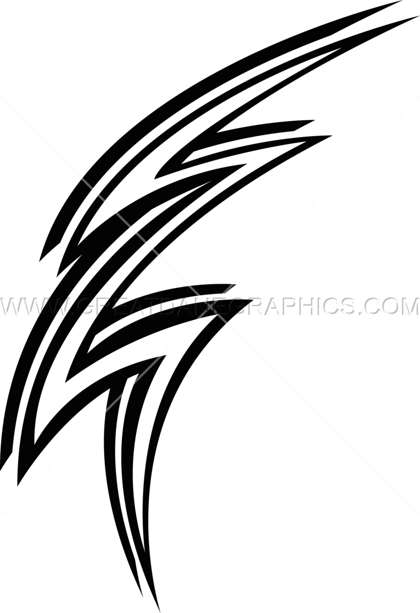 Lightning Bolt - Line Art (825x1205)