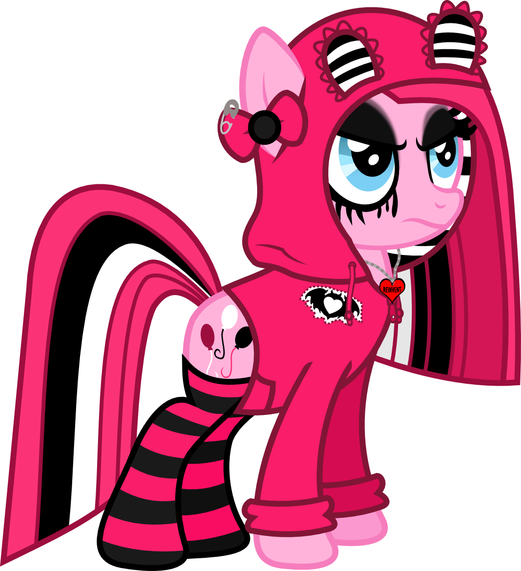 Lightningbolt, Bow, Clandestine Industries, Clothes, - Cartoon (1068x1171)