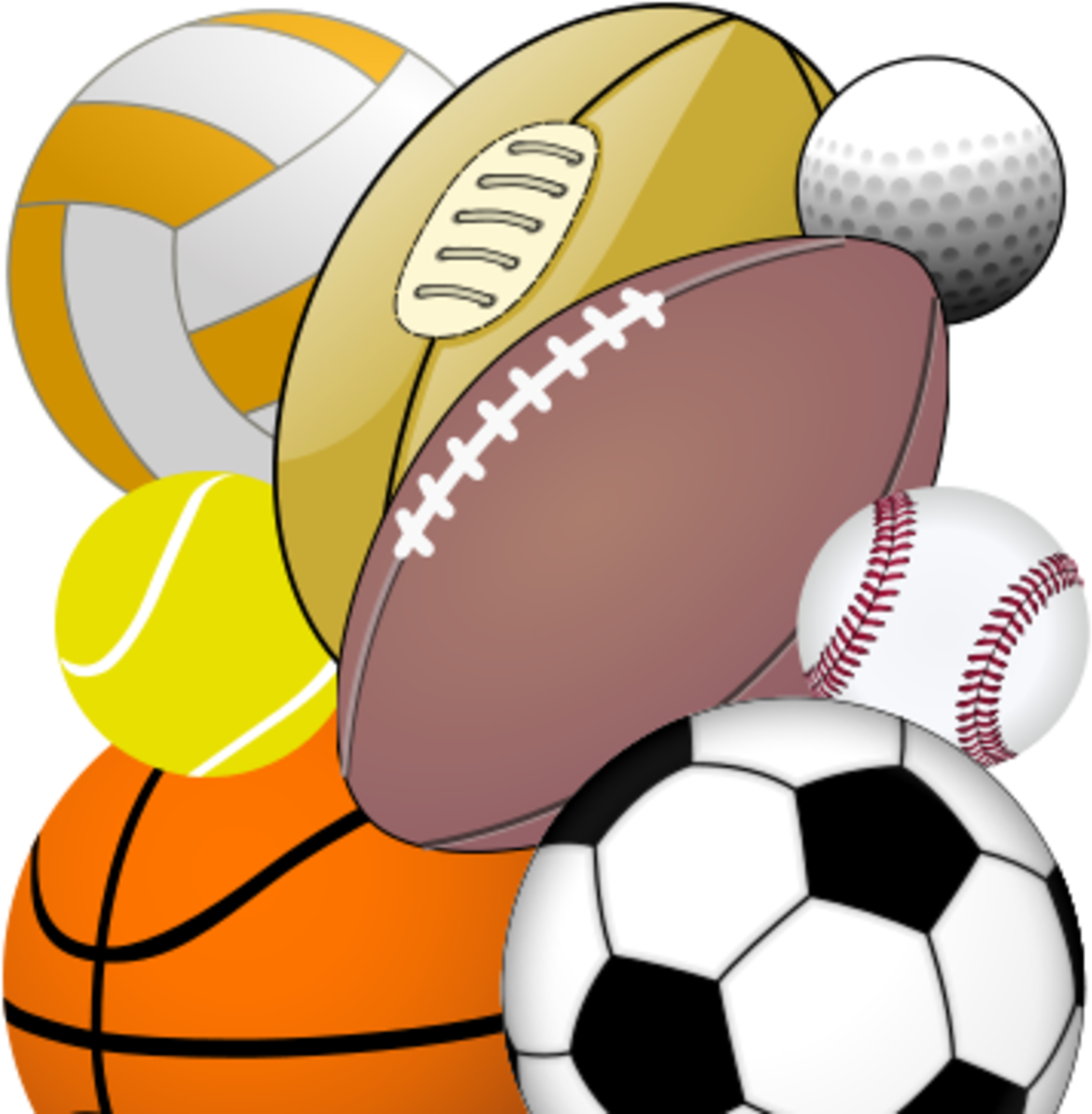 Sports Equipment Clipart Physical Education - Draw A Soccer Ball (1200x1200)