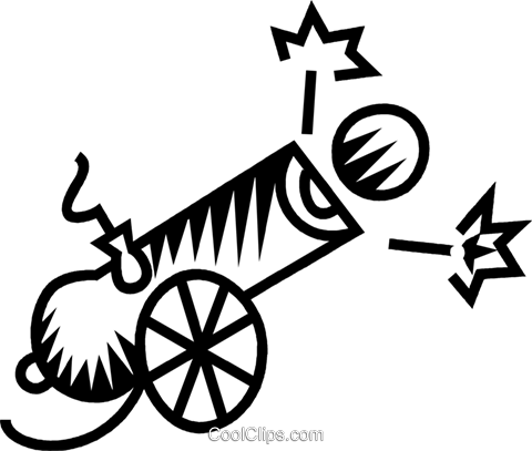Cannon Royalty Free Vector Clip Art Illustration - سكرابز رمضان (480x407)