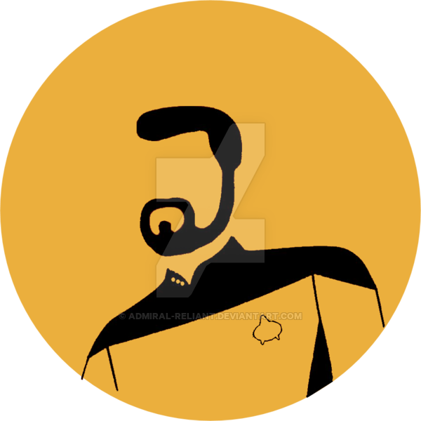 Uss Riker's Beard Operations Logo By Admiral-reliant - Mail Icon (600x600)
