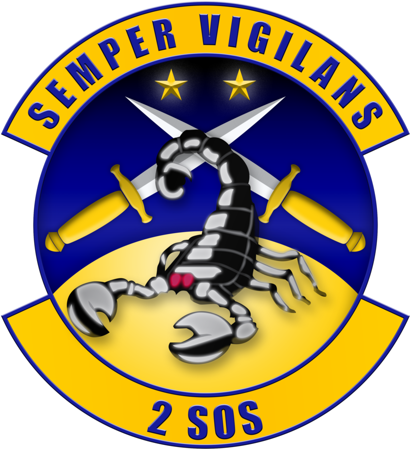 Shield 2sos 2nd Special Operations Squadron By Scrollmedia - 2d Special Operations Squadron (894x894)