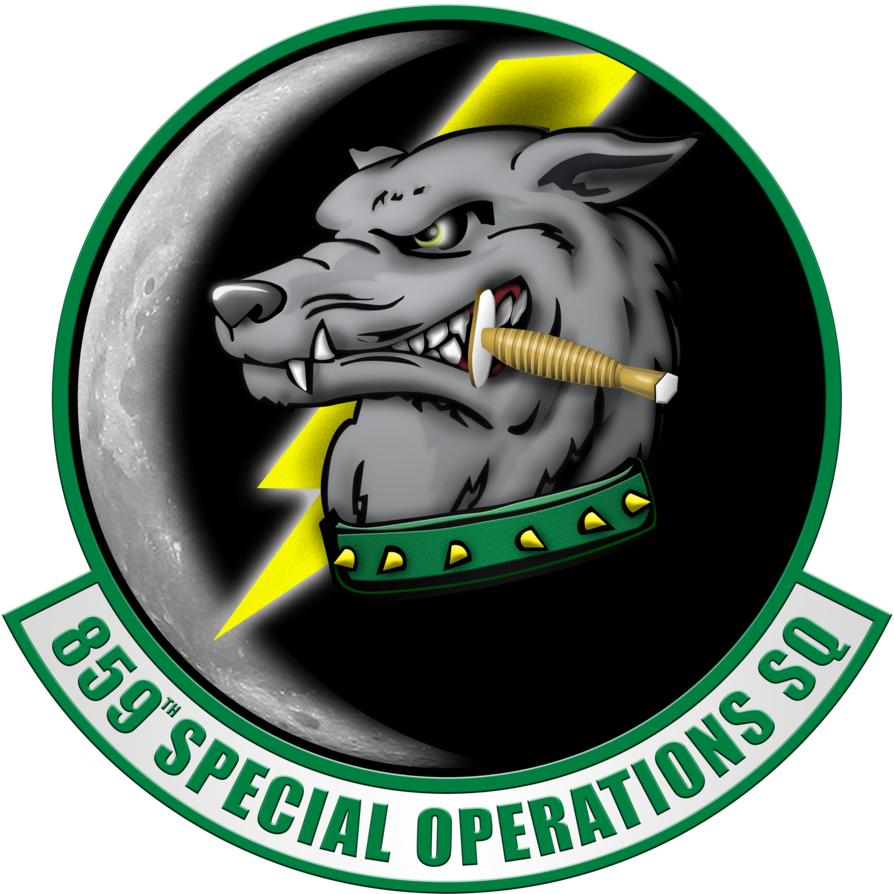 Shield 859sos 859th Special Operations Squadron By - Fishbone’s Diner (894x894)