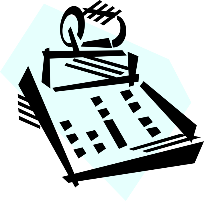 Vector Illustration Of Calculator Portable Electronic - Vector Illustration Of Calculator Portable Electronic (712x700)