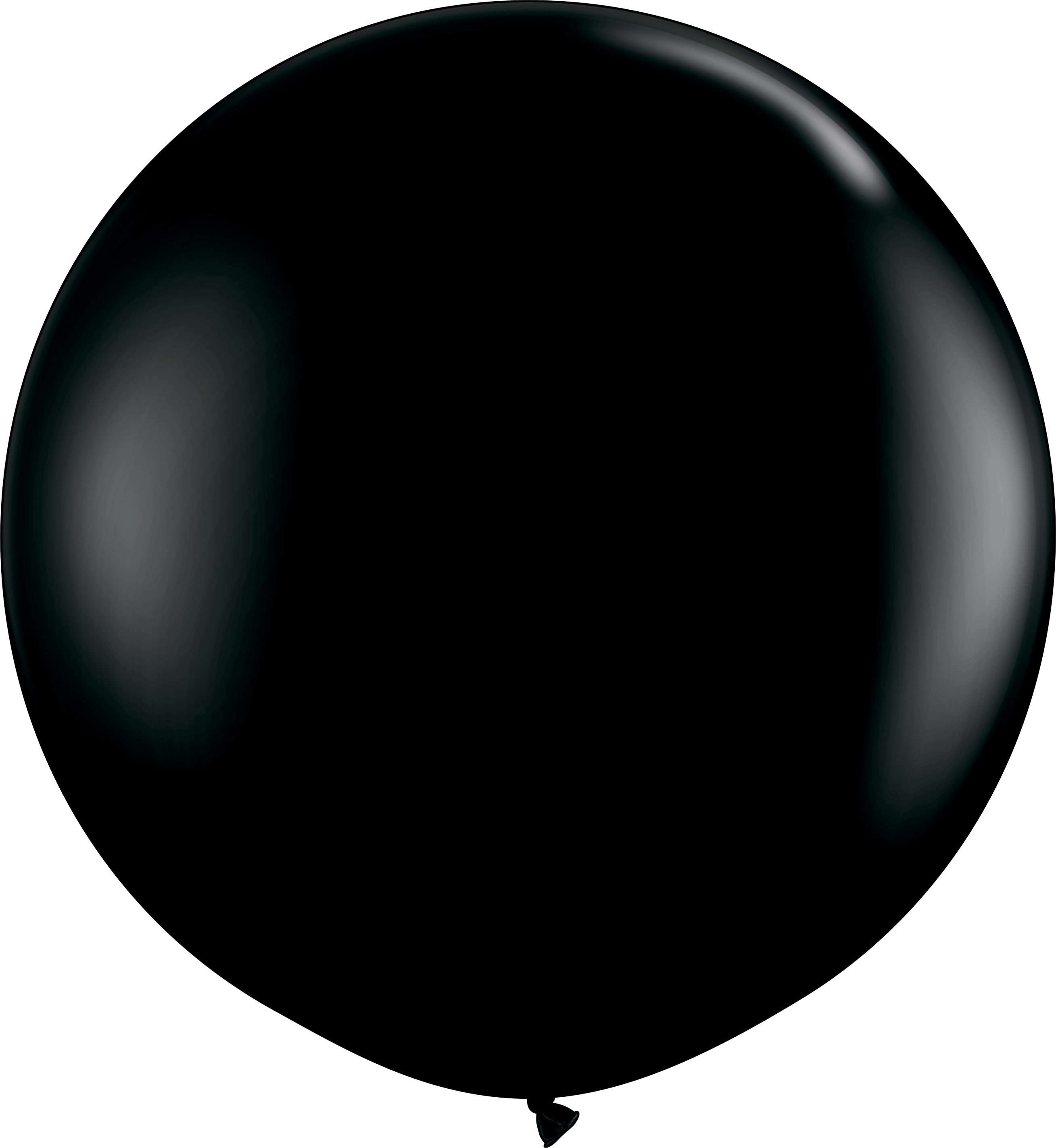 Gender Reveal Balloon - Black 36 Balloon (2618x2846)