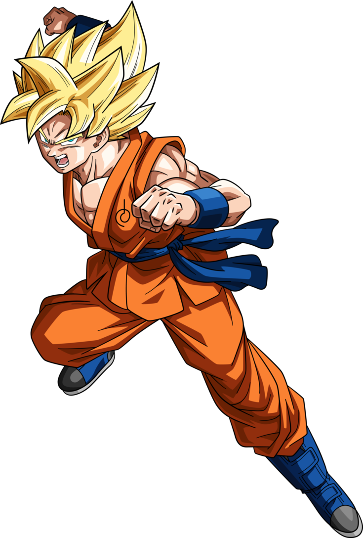 Super Saiyan Goku Dragonball Super By Rayzorblade189-d9x9owu - Dragon Ball Super Goku Ssj 1 (735x1088)
