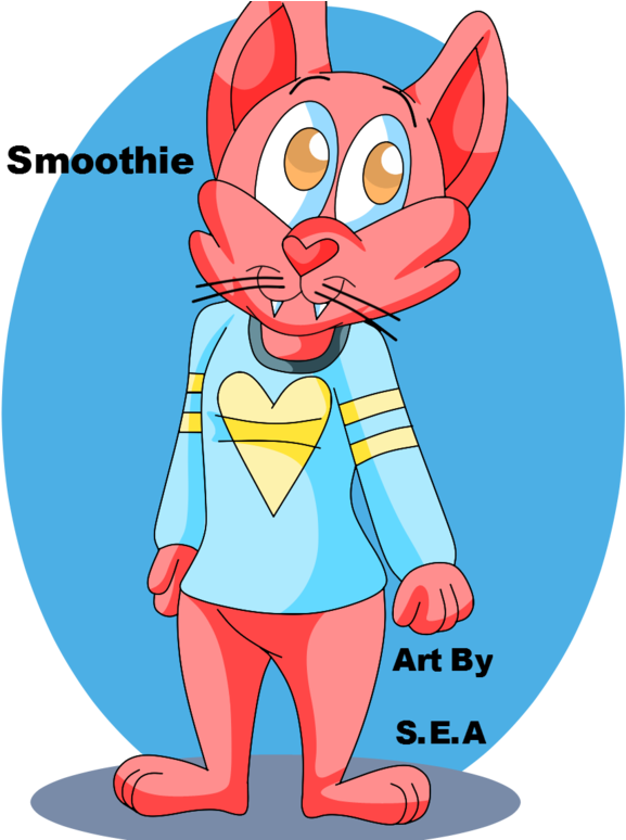 Smoothie The Tailless Cat By Skunkytastic - Cartoon (600x773)