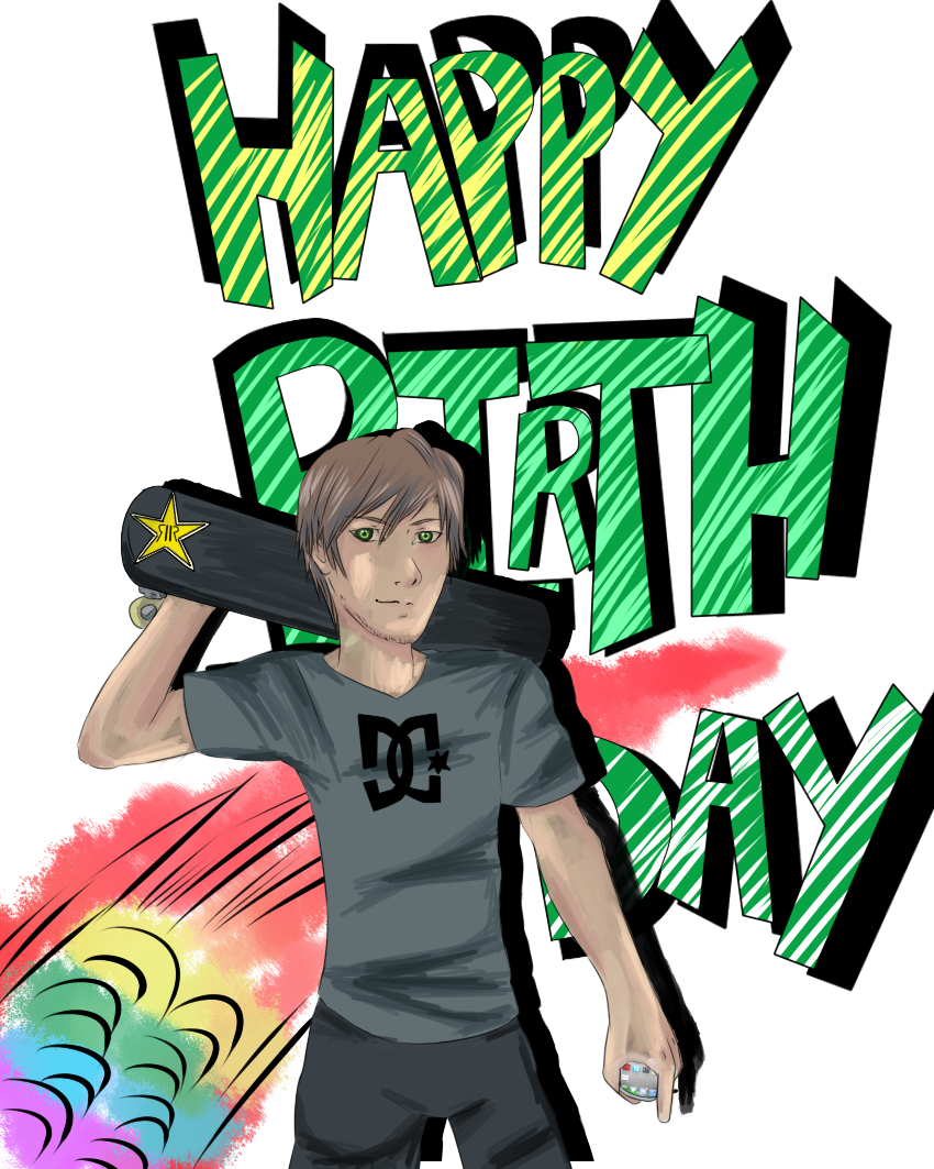 Hbd Lil Bro Card By Kumorininja08 Hbd Lil Bro Card - Illustration (850x1063)