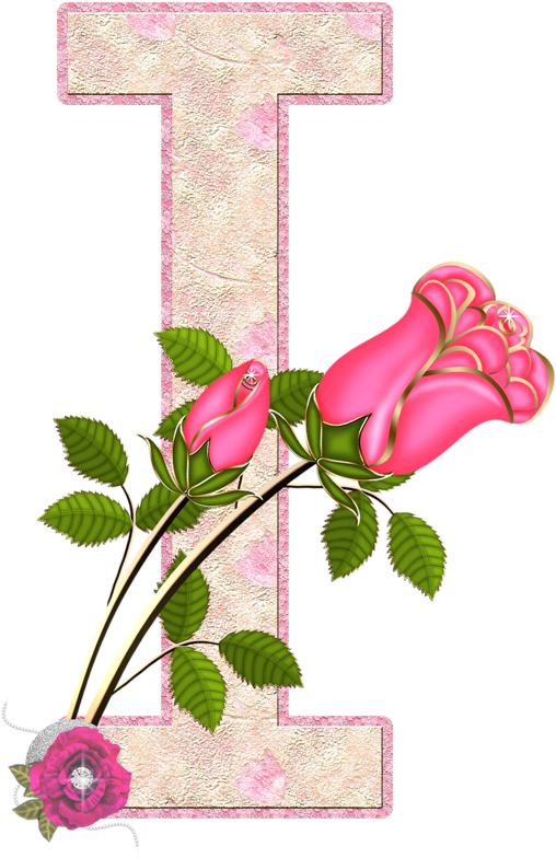 Flores Y Letras Para Decoupage - Letter (625x1280)