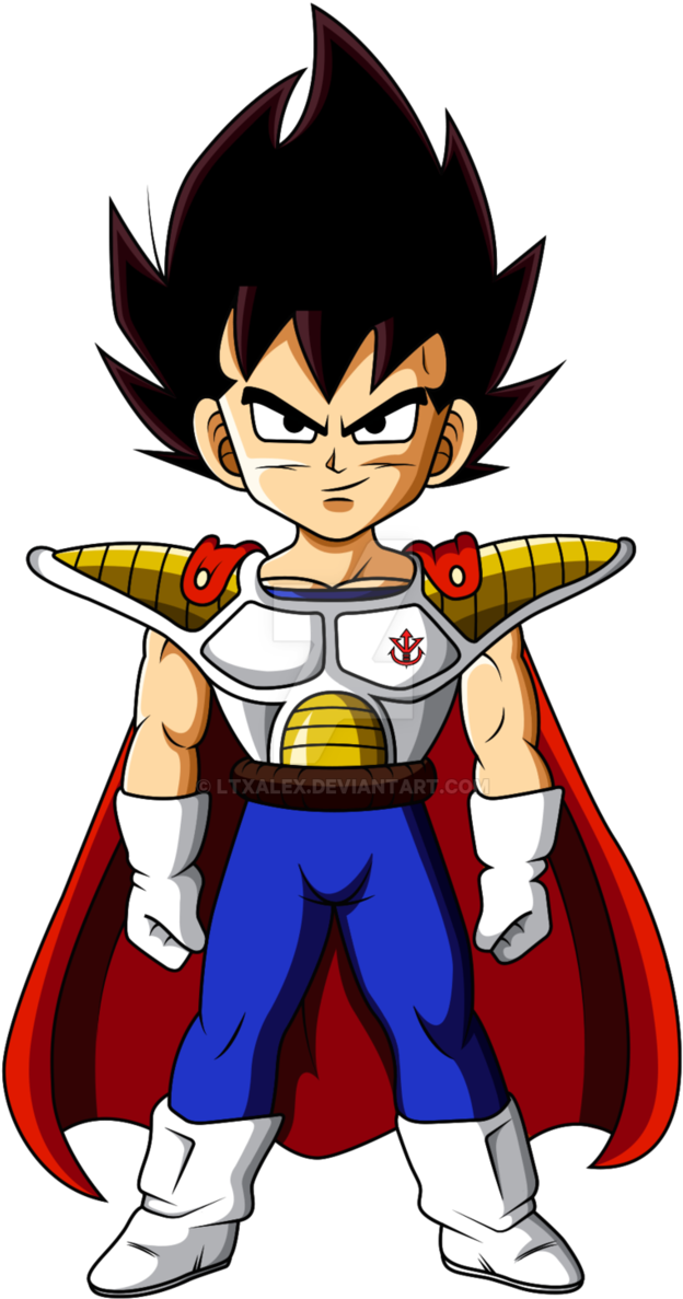 Old Work Of Kid Vegeta With His Armor Of Prince Saiyans - Kid Vegeta Blue (657x1215)