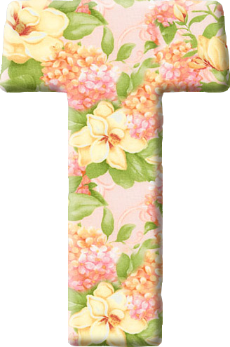 Atividades, Desenhos, Moldes, Cânticos, Vídeos E Joguinhos - Printable Flower Decorated Letters (328x495)