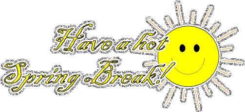 Pin Happy Spring Break Clip Art - Animated Spring Gif Clipart (502x241)