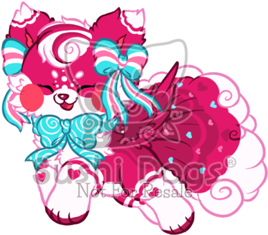 Dragon Fruit Smoothie By Sooshdatabase - Star Sushi Dog Deviantart (400x400)