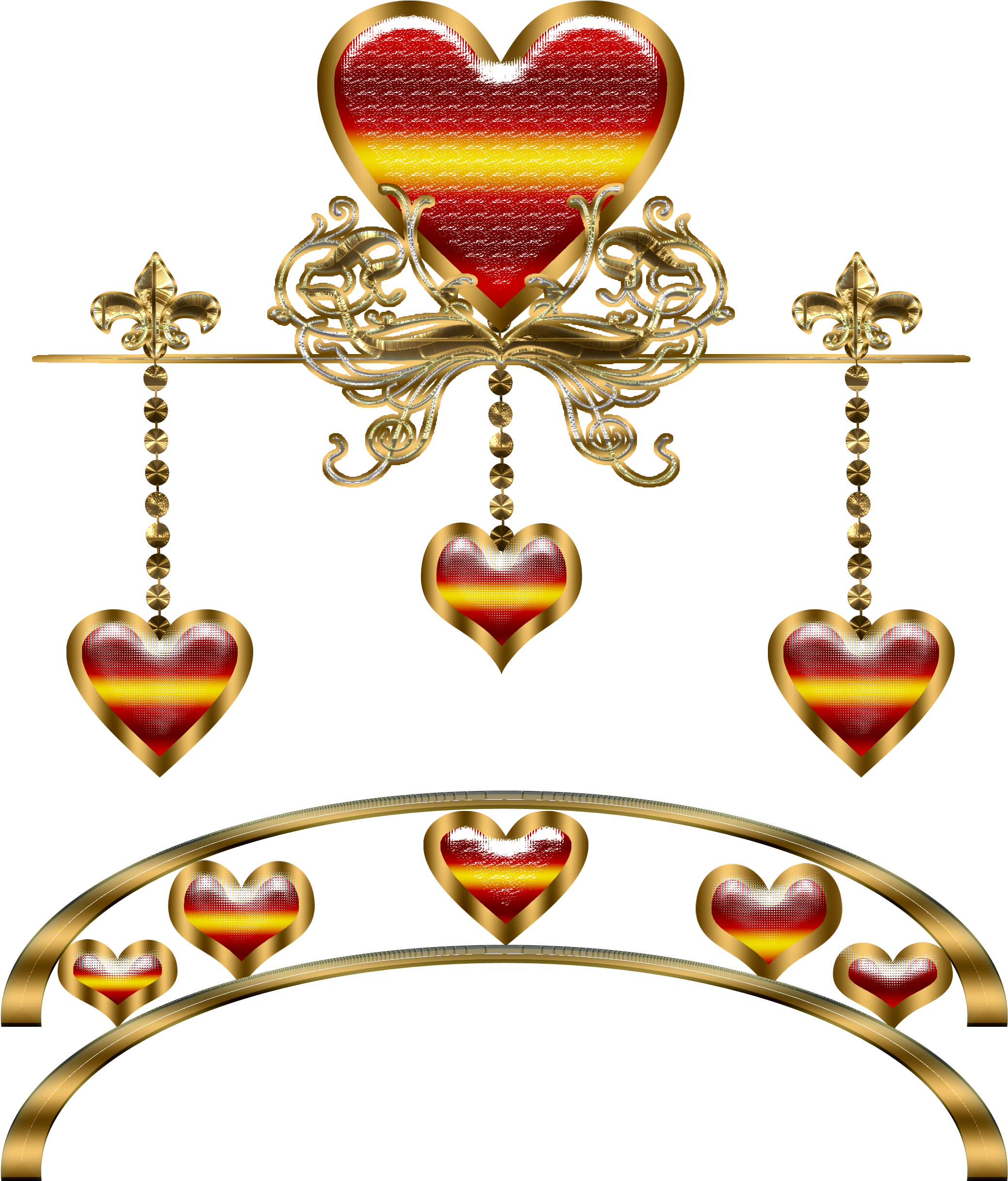 Heart With Decorations By Gautamdas1992 Heart With - Heart (2100x3500)