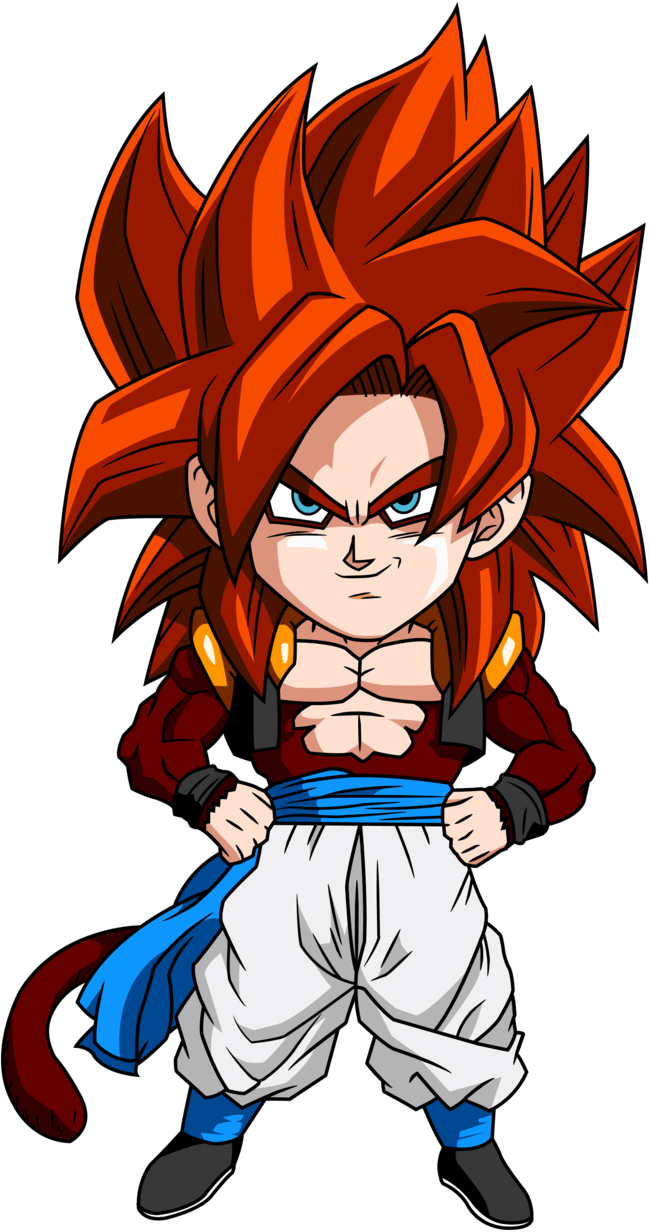 Chibi Gogeta Dragon Ball Gt - Dragon Ball Chibi (1024x1943)