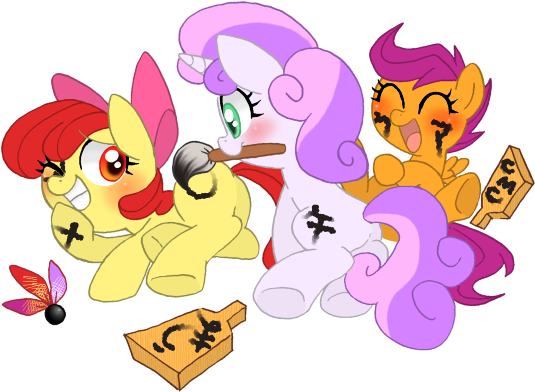 Paint Brush Clipart Cutie Mark - Cartoon (1280x865)