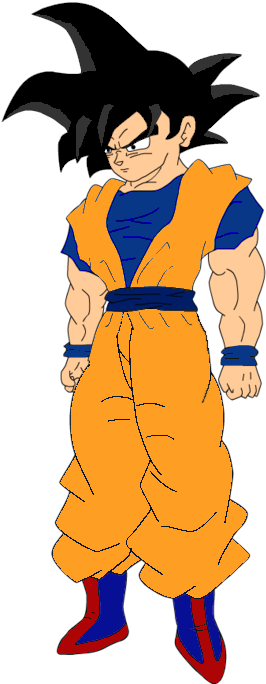 Goku Is The Main Character Of Dragon Ball, Z And Gt - Cartoon (312x685)