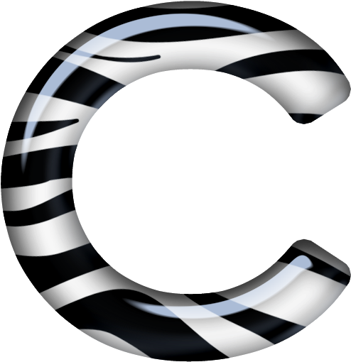 Clip Art - Letter C Animal Print (513x529)