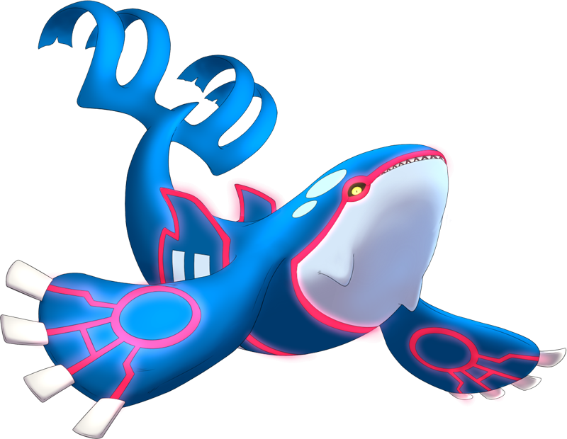Shiny Mega Kyogre Pokédex - Kyogre Png (800x620)