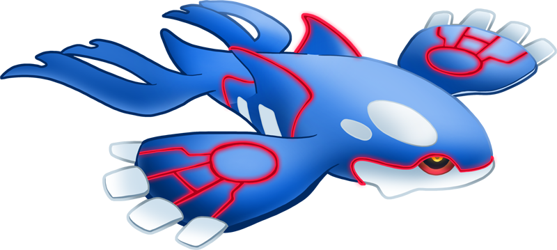 Important Notice Pokemon Shiny-kyogre Is A Fictional - Kyogre Png (800x359)