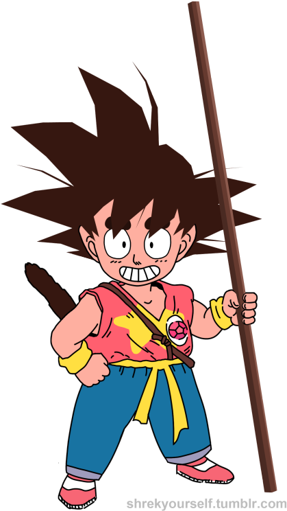 257 Notes Tags - Dragonball Z Young Goku (434x750)