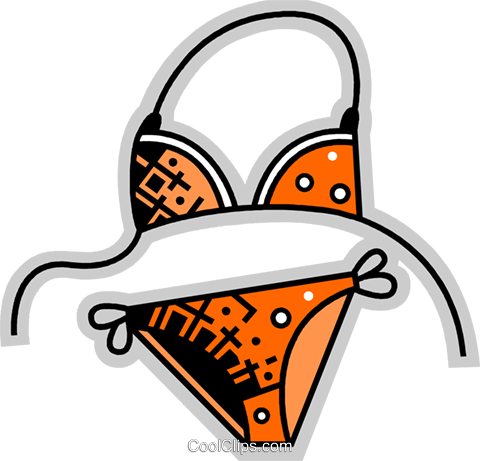 Swimming Suits Royalty Free Vector Clip Art Illustration - Badesachen Clipart (480x461)