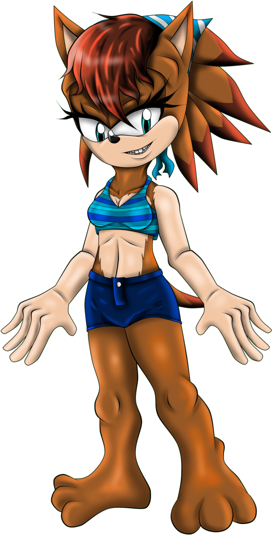 Allison Bristol By Emeraldthunderbr - Swimsuit (694x1150)