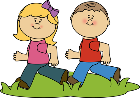Kids Running At Recess Clip Art - Clip Art (450x316)