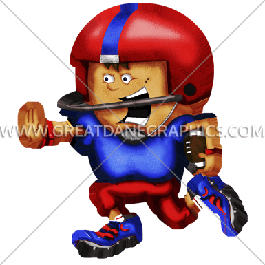 Football Kid Run - Cartoon (385x385)