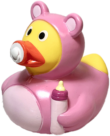 Baby Girl Rubber Duck - Inflatable (500x500)