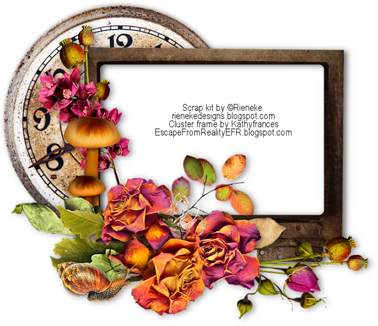 And Here Is What I Made Using One Of The Cluster Frames - Cluster Frame Autumn (771x666)