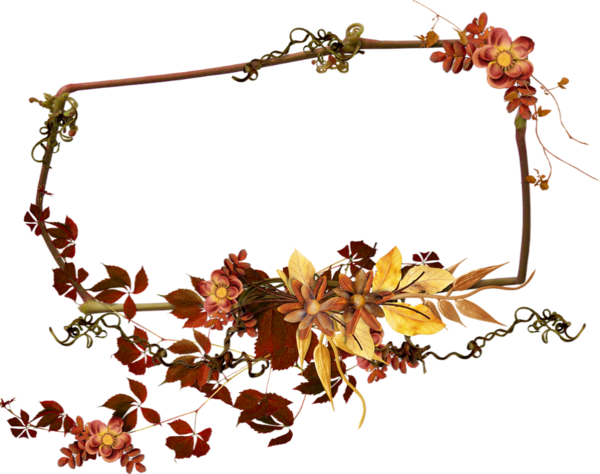 Cadre Automne Clipart (600x474)