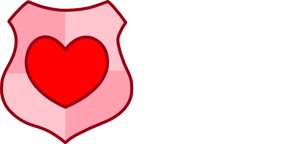 Pink Heart Shield Tile Coaster (600x282)