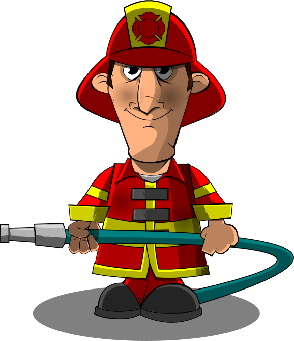 Firefighter Clipart - Clip Art (578x669)