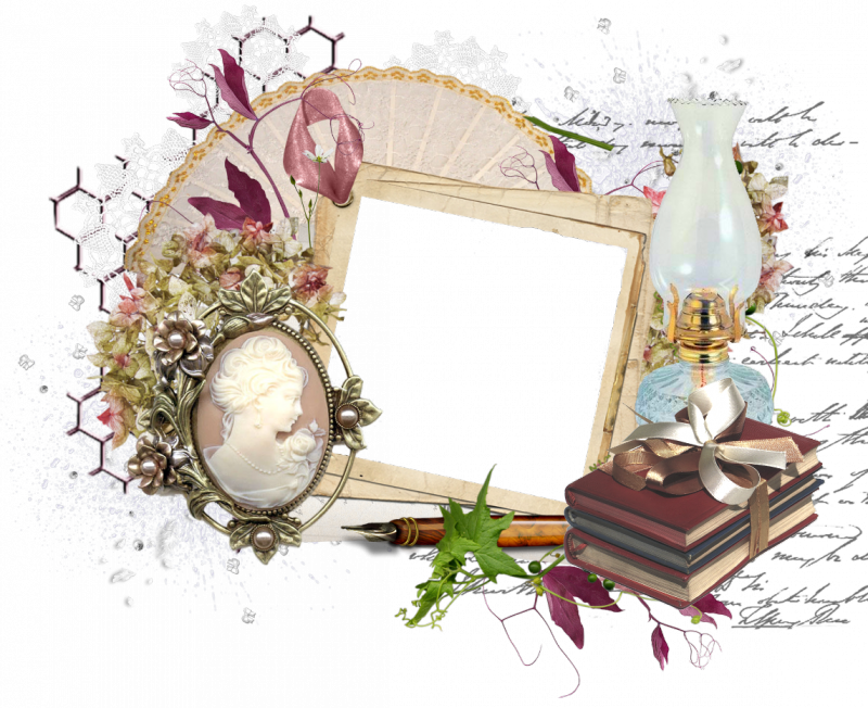 Explore Vintage Frames, Scrap And More - Sweet Romance Victorian Vintage Wedding Flower Cameo (800x652)
