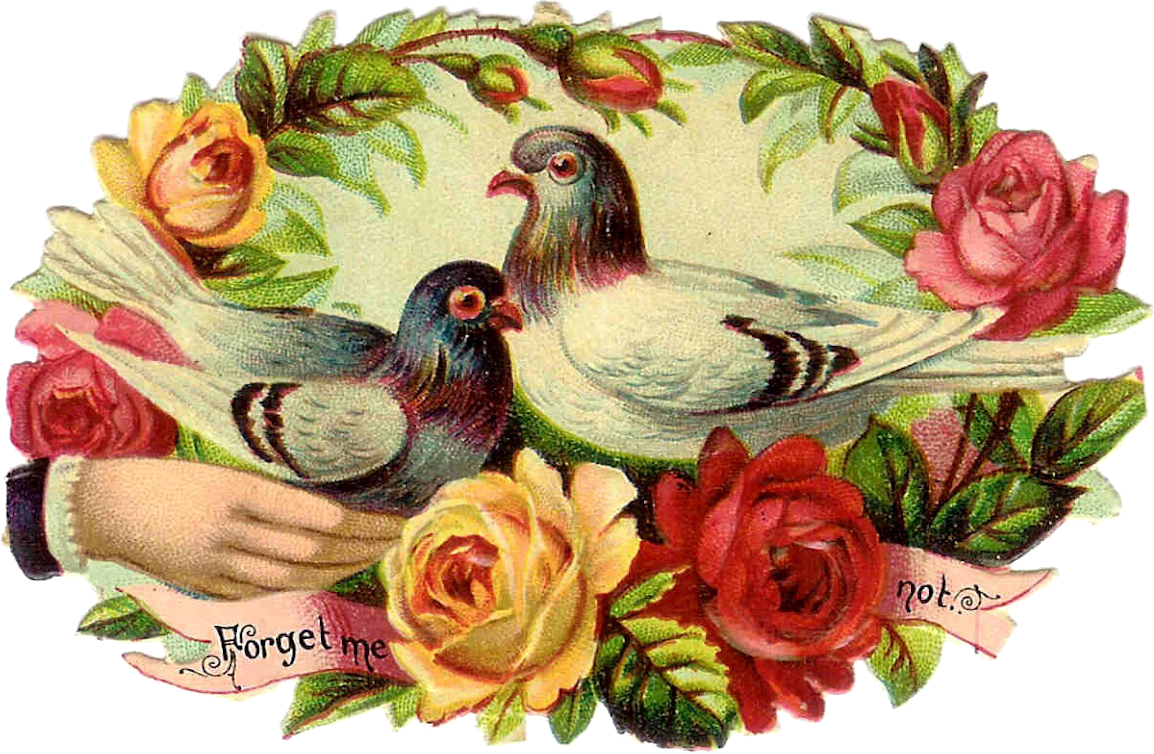 Zibi Vintage Scrap - Garden Roses (1154x754)