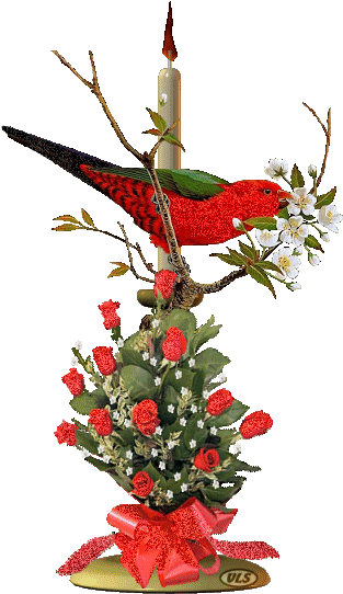 Bougies Gifs Animes - Christmas Ornament (330x550)