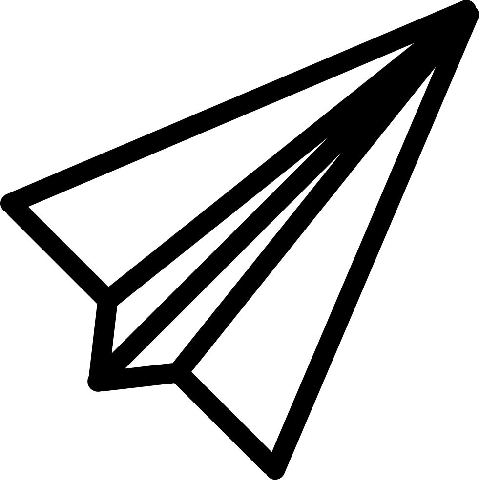 Paper Plane Top View Comments - Paper Airplane From Top (981x985)