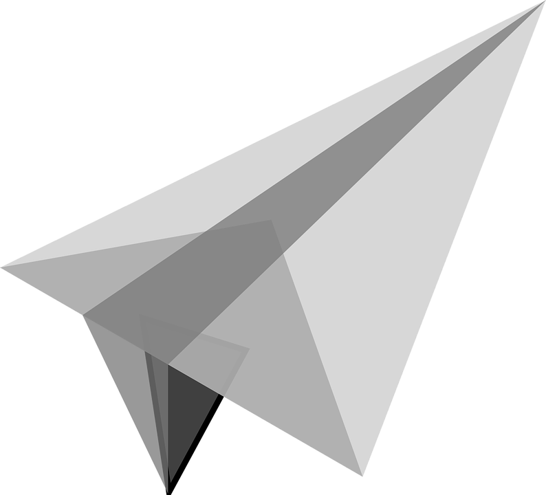 White Paper Plane Png Image - Paper Plane (794x720)