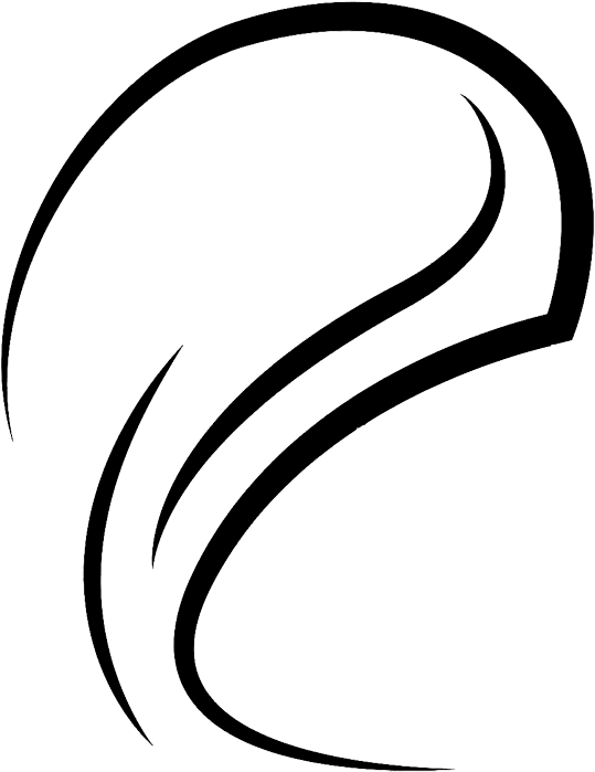 Hair Extension - Line Art (582x771)