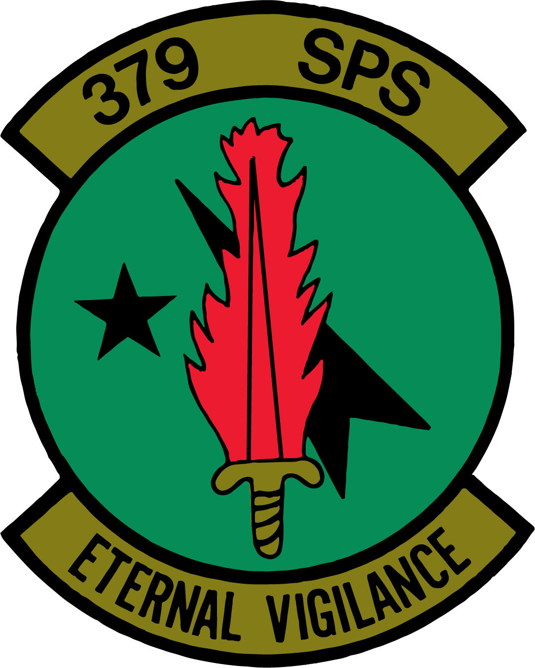 379th Sps Eternal Vigilance - Emblem (1085x1356)