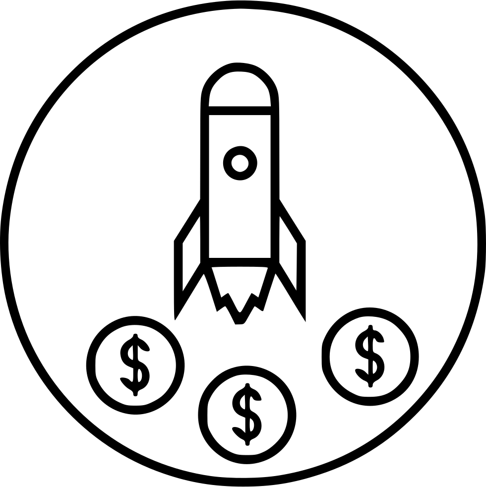 Coins Fly Rocket Space Spaceship Startup Comments - Spacecraft (980x982)