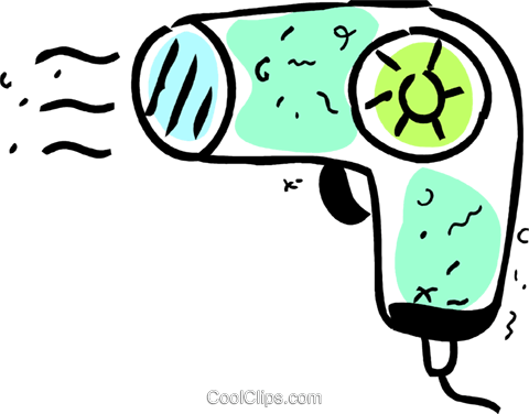 Hair Dryers Or Blow Dryers Royalty Free Vector Clip - Hair Dryers Or Blow Dryers Royalty Free Vector Clip (480x376)