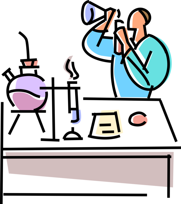 Vector Illustration Of Chemical Manufacturing Industry - Vector Illustration Of Chemical Manufacturing Industry (623x700)