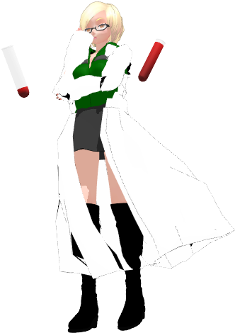 Mmd Dr Oc Shiken Kan Shsl Chemist By Eripmav-darkness - Cosplay (880x495)