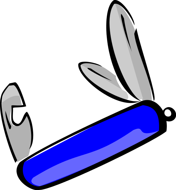 Large Swiss Army Knife Clipart - Swiss Army Knife (600x649)
