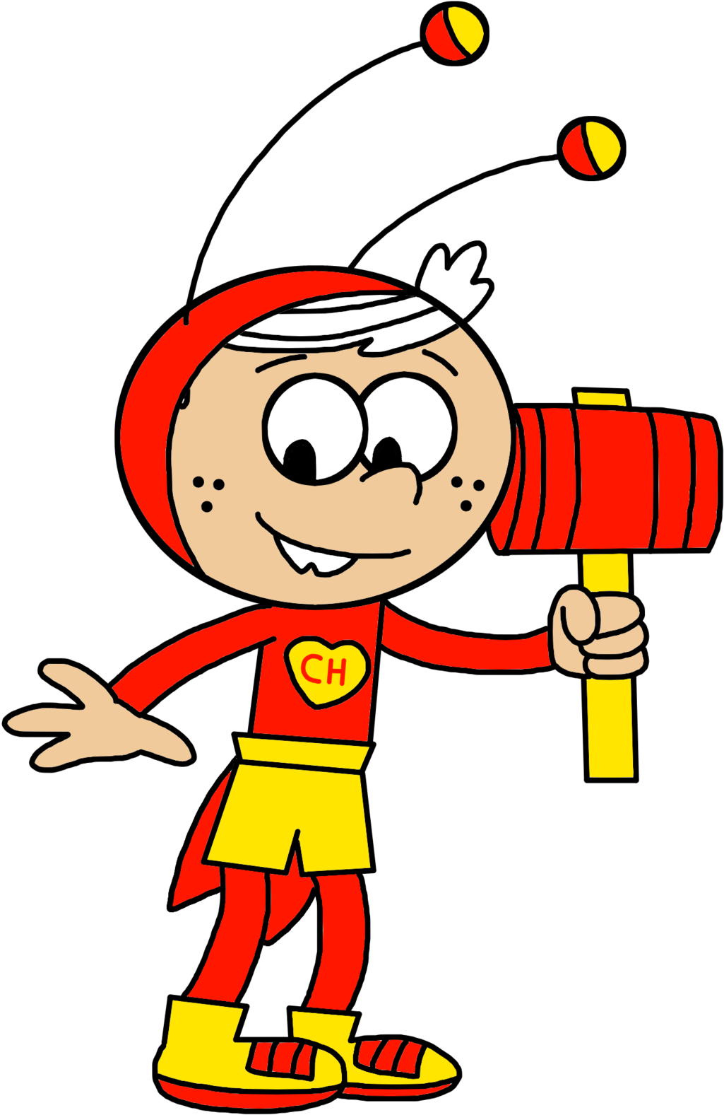 Lincoln Loud As El Chapulin Colorado By Marcospower1996 - El Chapulín Colorado (1600x1600)